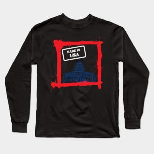 Made In Usa Design Long Sleeve T-Shirt